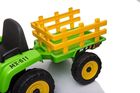 Lean Toys, traktor z przyczepą, pojazd na akumulator, zielony, XMX611