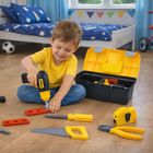 Lean Toys, zestaw majsterkowicza, narzędzia w skrzynce, 23 elementy