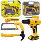 Lean Toys, zestaw majsterkowicza z wiertarką i narzędziami, interaktywny, 12 elementów