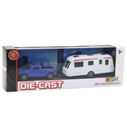 Lean Toys, zestaw samochód metalowy z kamperem