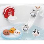 Lean Toys, zwierzątka domowe, zjeżdżalnia, zabawki do kąpieli, 10 elementów