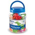 Learning Resources, Snap & Learn, Pieski, figurki do nauki liter i poznawania kolorów, zestaw edukacyjny, 10 szt.