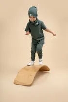 Legginsy chłopięce, zielone, Pinokio