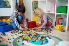 LEGO, Brick 2, pojemnik klocek, żółty