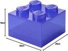 LEGO, Brick 4, pojemnik klocek, transparentny fiolet