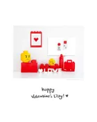 LEGO, Szufladka na biurko, klocek Brick 8, czerwona