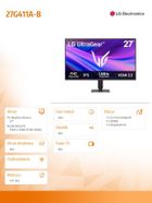 LG, monitor, LED 27'' IPS 27G411A-B FHD UltraGear 120Hz (144Hz O/C)