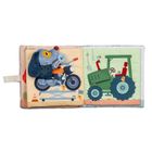 Lilliputiens, Garaż Pieska Jules'a, miękka książeczka aktywizująca, 12m+