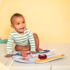 Lilliputiens, Piesek Jules, miękka tablica aktywizująca, samochód, 3m+