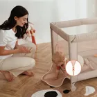 Lionelo, Amelie, kompaktowe łóżeczko turystyczne, beige sand