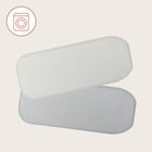 Lionelo, bambusowe prześcieradło z gumką, biały/szary, 28-70 cm, 2 szt.