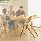 Lionelo, Celia, krzesełko do karmienia, grey wood