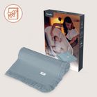 Lionelo, kocyk muślinowy, Stone Blue, 70-100 cm