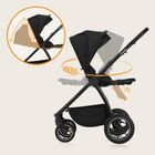 Lionelo, Meril, wózek wielofunkcyjny, 2w1, Black Onyx