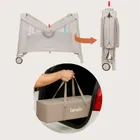 Lionelo, Mille Plus, kojec wielofunkcyjny, grey beige