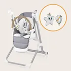 Lionelo, Niles, krzesełko do karmienia, bujaczek, grey