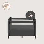 Lionelo, Patty, łóżeczko turystyczne z dostawką, Grey Graphite