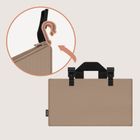 Lionelo, Sidepocket, organizer do łóżeczka, średni, beige