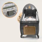 Lionelo, Sven Plus, łóżeczko turystyczne z akcesoriami, Beige Olive