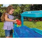 Little Tikes, Easy Store, stół wodny z akcesoriami, niebieski