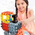 Little Tikes, Pociąg parowy, klocki wafle, zestaw, 177 elementów