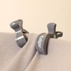 Lodger, Carbon, zestaw uniwersalnych klipsów do wózka, szare, 2 szt.