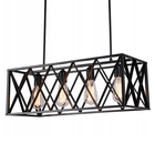 Loft, lampa wisząca industrialna, żyrandol, 4-punkty oświetleniowe