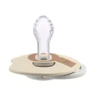 Lovi, Prime, smoczek silikonowy, dynamiczny, Ivory+Blush Glow, 18m+, 2 szt.