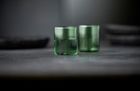 Lyngby Glas, Torino, kieliszki do wódki, zielone, 55 ml, 2 szt.