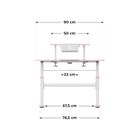 Mark Adler, Study 3.7 Pink, biurko dziecięce z regulacją wysokości