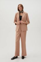 Marynarka damska, jasnobrązowa, Moodo