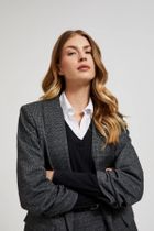 Marynarka damska, szara, Moodo