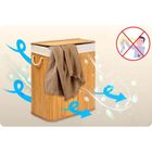 Massido, bambusowy kosz na pranie z pokrywą, 100l