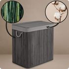 Massido, bambusowy kosz na pranie z pokrywą, 150l