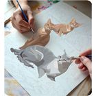 Massido, obraz do malowania po numerach, Koty, 40-50 cm