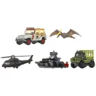 Matchbox, Jurassic World, Samochodziki i dinozaur, 5-pak zabawek, 1 szt.