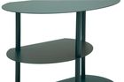 Mauro Ferretti, Saturn, stolik nocny, metalowy, morski, 49,5-27,5-49,5 cm