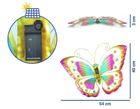 Maximex, ozdoba ogrodowa na ścianę, motyl solarny LED, 54-40 cm