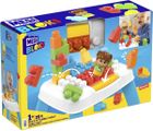 Mega Bloks, Stolik z klockami „Buduj i zrzucaj”, zestaw klocków, 25 elementów