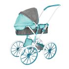 Mega Creative, metalowy wózek dla lalek głęboki, szary