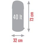Meliconi, kosz na śmieci Soft Touch 40 L, połysk, czarny