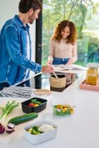 Mepal, EasyClip 2.0, zestaw trzech pojemników szklanych, 2-700 ml, 1500 ml