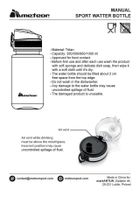 Meteor, bidon sportowy, granatowy, 650 ml