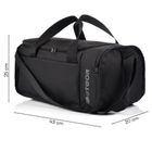 Meteor, Nanuq, torba fitness, czarna, 20l