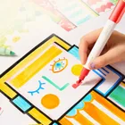 Mideer, półprzezroczyste markery z podwójną końcówką, 24 kolory