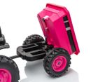 Milly Mally, Farmer, traktor na akumulator z przyczepą, różowy