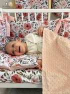 MimiNu, Kwiaty Begonii, 2-częściowy komplet pościeli, 90-120 cm