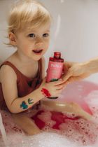 Mini U, naturalny bąbelkowy płyn do kąpieli dla dzieci i niemowląt, truskawka