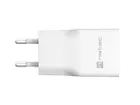 Natec, ładowarka sieciowa, RIBERA GAN SLIM USB-A USB-C 20W, biała