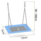 Neo-Sport, Swingo huśtawka bocianie gniazdo prostokątna, 110-70 cm